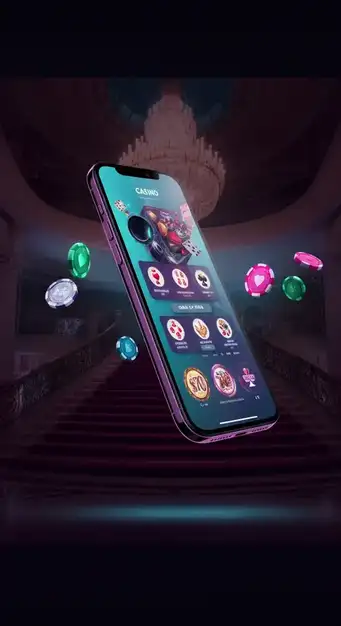 Overzicht van de mobiele interface van Blitz Casino met populaire dice slots en live casinospellen, geoptimaliseerd voor smartphonegebruikers.